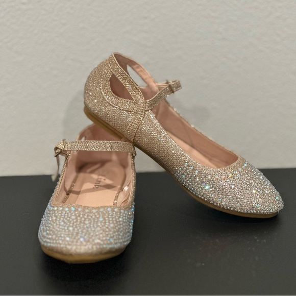 NWOT Link rhinestone dress flats 2Y from Nordstrom - Picture 2 of 6